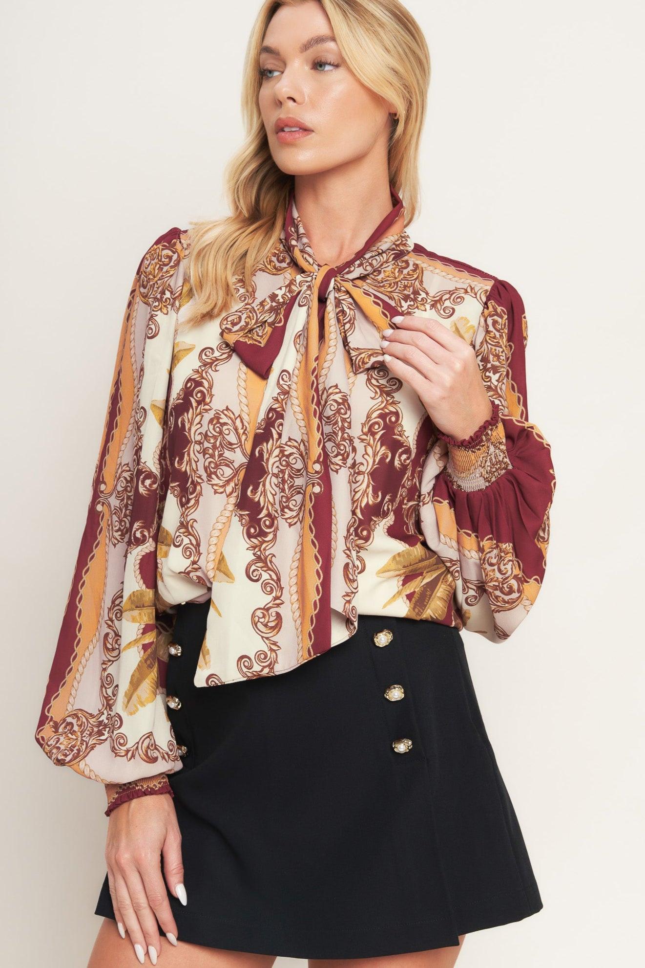 RENAISSANCE DREAM WOVEN TOP Flying Tomato