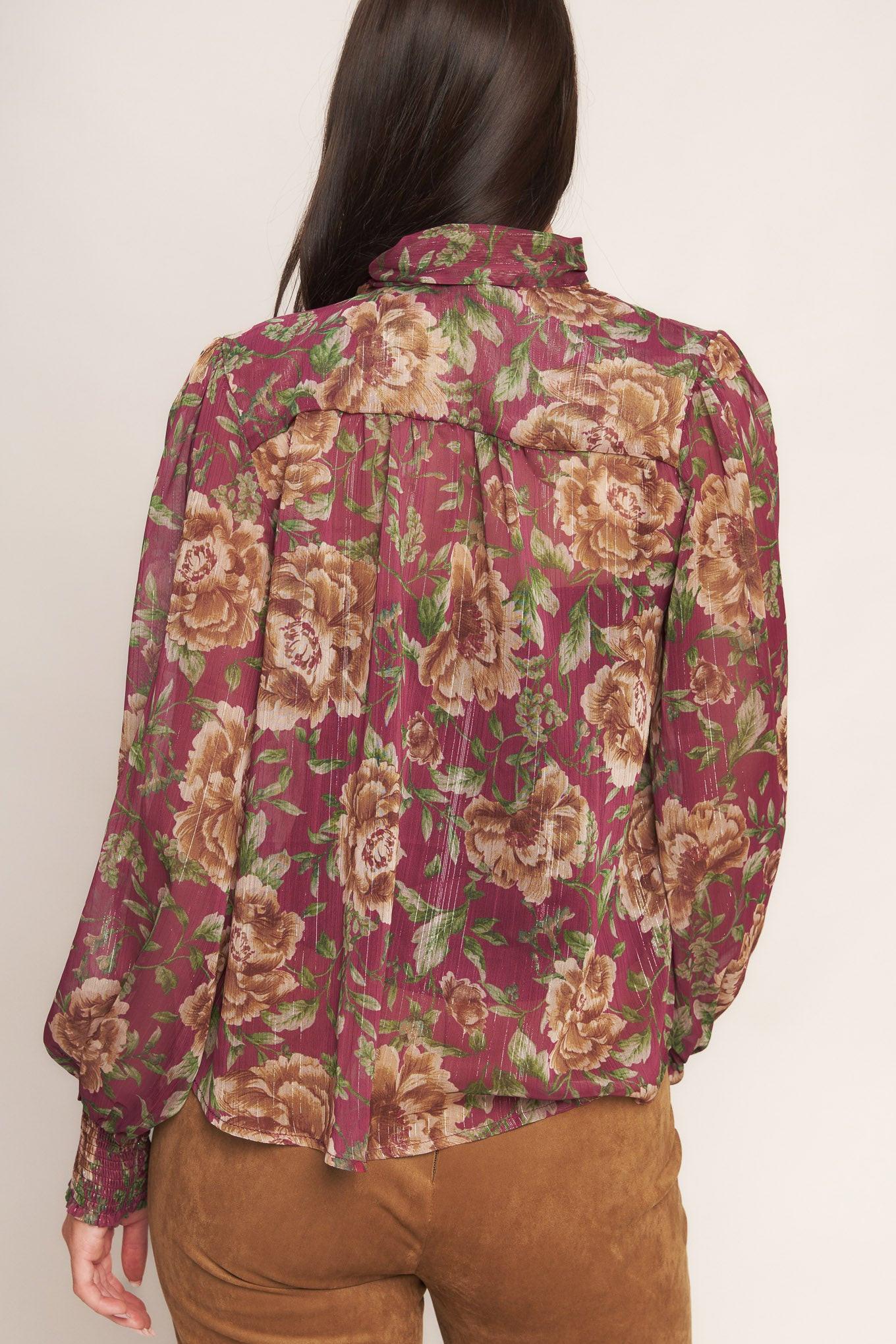 WHISPERING GARDEN WOVEN TOP Flying Tomato