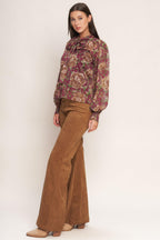 WHISPERING GARDEN WOVEN TOP Flying Tomato