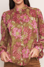 SECRET PETALS WOVEN TOP Flying Tomato