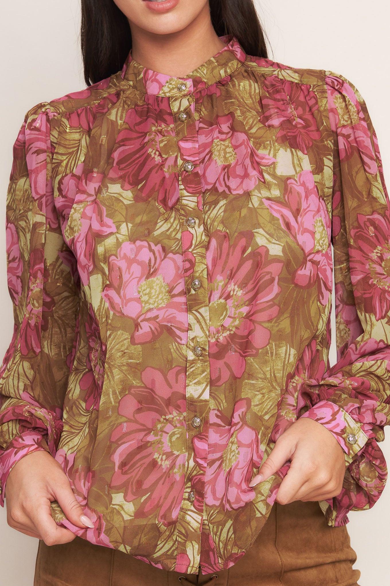 SECRET PETALS WOVEN TOP Flying Tomato