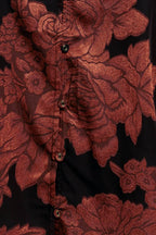 JUST DARK ENOUGH TO FEEL SPECIAL WOVEN TOP Flying Tomato