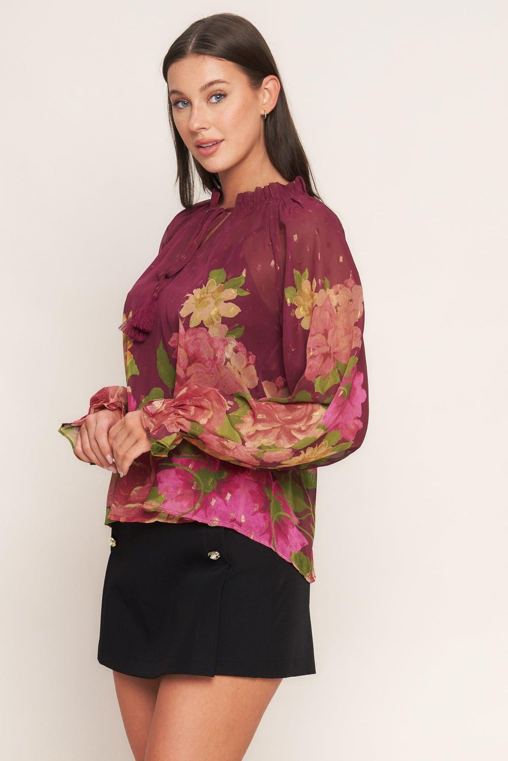 FLORA ROMANTICA WOVEN TOP Flying Tomato