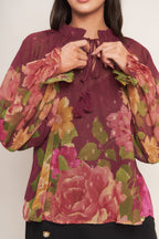 FLORA ROMANTICA WOVEN TOP Flying Tomato