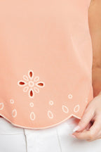 LOVE PEACH WOVEN TOP Flying Tomato
