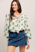 FROM COFFEE RUNS TO WEEKENDS WOVEN TOP Flying Tomato