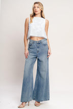LOVE AT FIRST WOVEN LACE TOP Flying Tomato