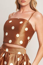 CHIC POLKA FLOW WOVEN TOP Flying Tomato