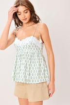 SUMMER PETALIA WOVEN EYELET TOP Flying Tomato