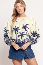 BOHO CONSTELLATION  WOVEN TOP Flying Tomato