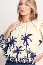 BOHO CONSTELLATION  WOVEN TOP Flying Tomato