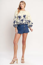 BOHO CONSTELLATION  WOVEN TOP Flying Tomato