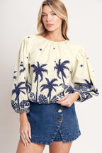 BOHO CONSTELLATION  WOVEN TOP Flying Tomato