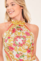 LUXE LOVE STORY WOVEN WOVEN CROP TOP Flying Tomato