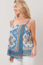 AZURE CHARM WOVEN TOP Flying Tomato