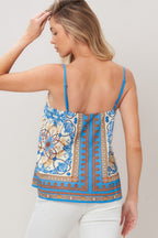 AZURE CHARM WOVEN TOP Flying Tomato