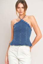 SUNNY DAY DENIM TOP Flying Tomato