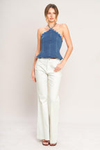 SUNNY DAY DENIM TOP Flying Tomato