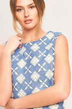 COASTAL WOVEN LACE TOP Flying Tomato