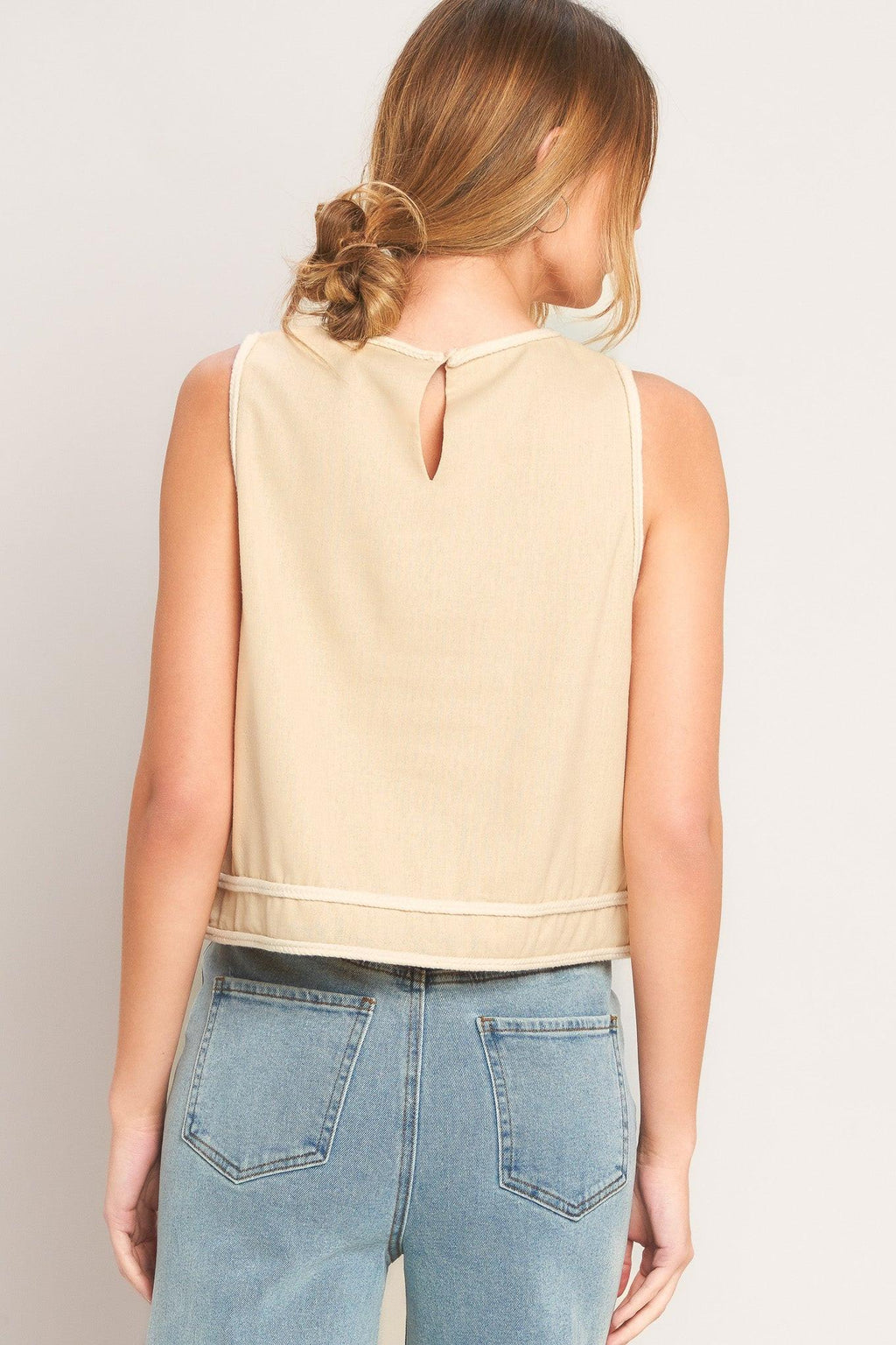ELEVATED ESSENTIAL WOVEN TOP Flying Tomato