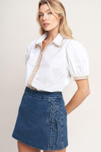 REFINED DAY WOVEN TOP Flying Tomato