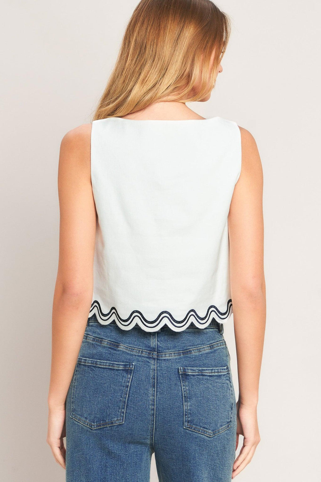 URBAN WAVE WOVEN TOP Flying Tomato