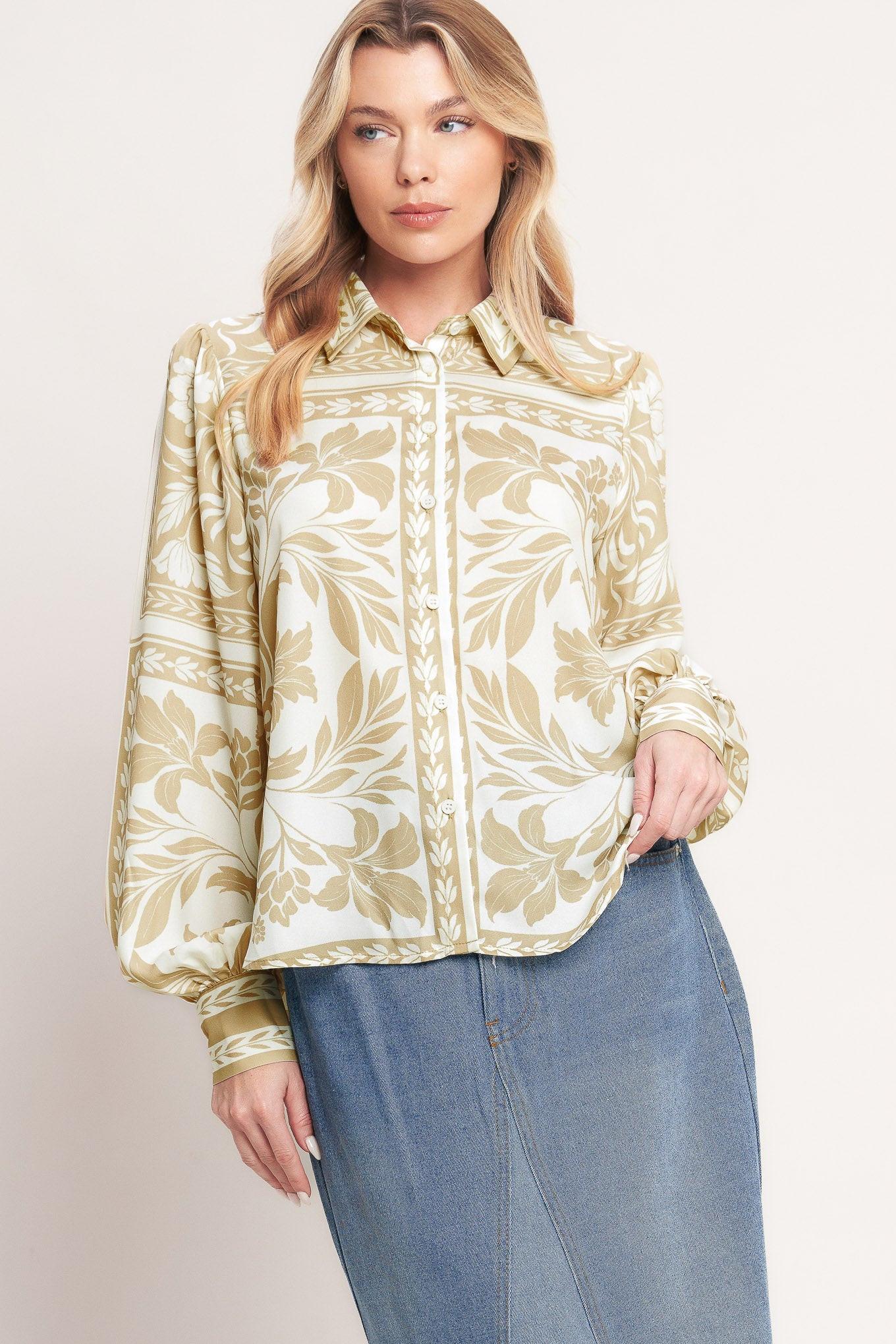 PALM BAZAAR WOVEN TOP Flying Tomato