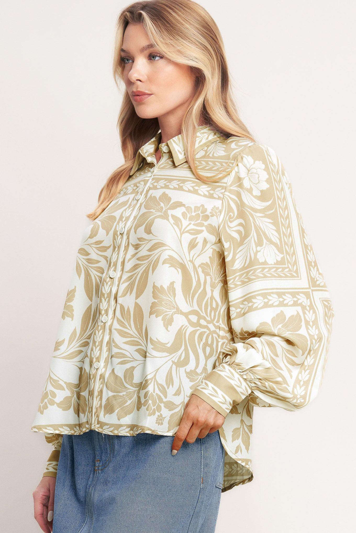 PALM BAZAAR WOVEN TOP Flying Tomato