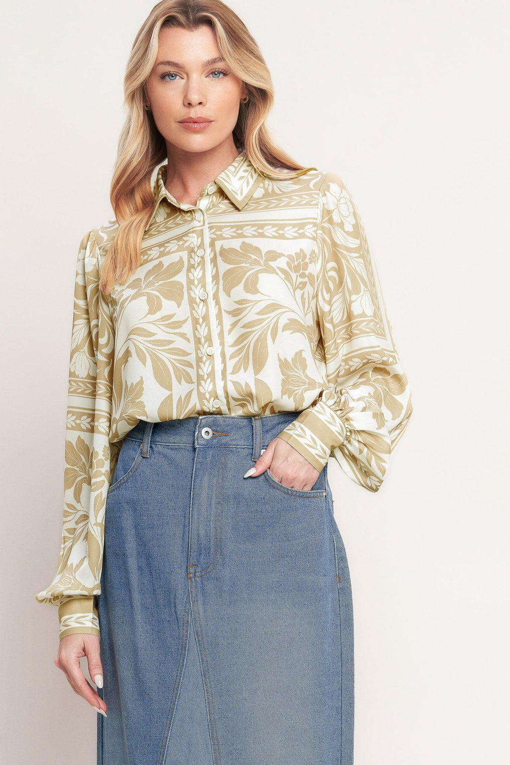 PALM BAZAAR WOVEN TOP Flying Tomato