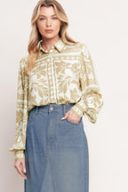 PALM BAZAAR WOVEN TOP Flying Tomato