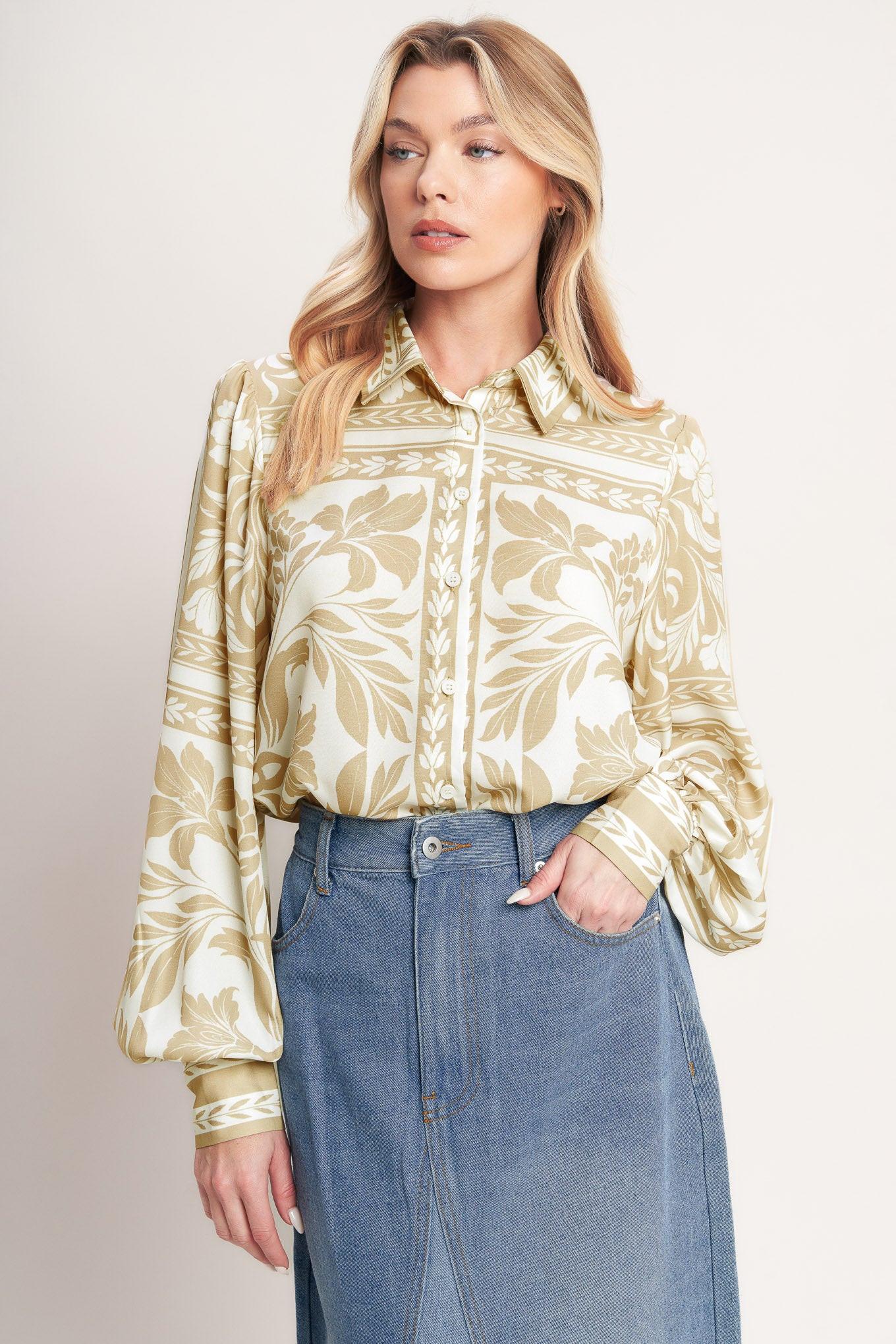 PALM BAZAAR WOVEN TOP Flying Tomato