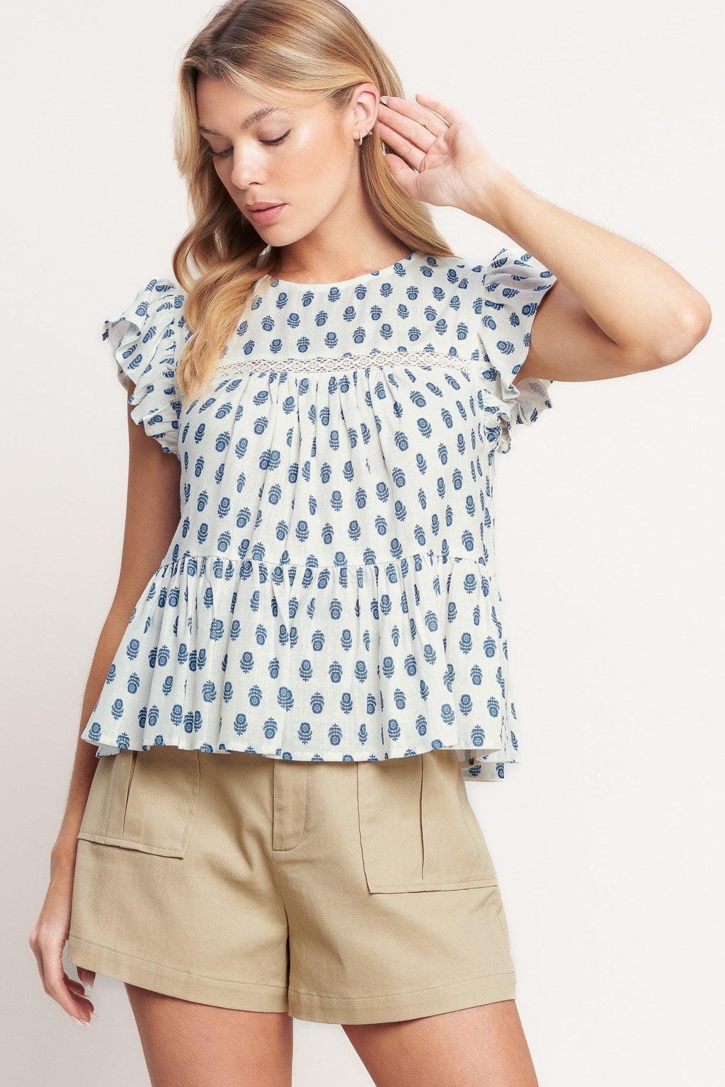 EASY GOING WOVEN TOP Flying Tomato