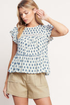 EASY GOING WOVEN TOP Flying Tomato