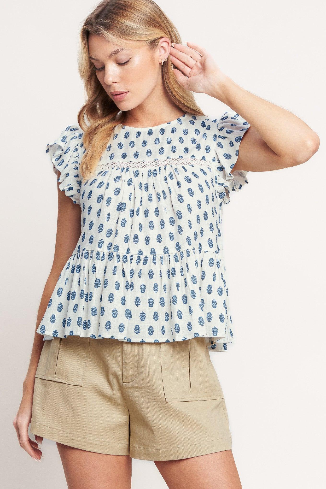 EASY GOING WOVEN TOP Flying Tomato
