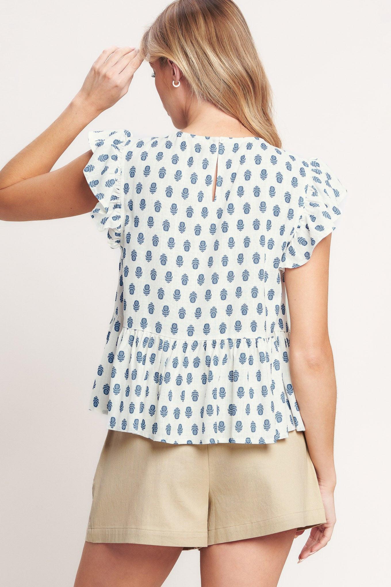 EASY GOING WOVEN TOP Flying Tomato
