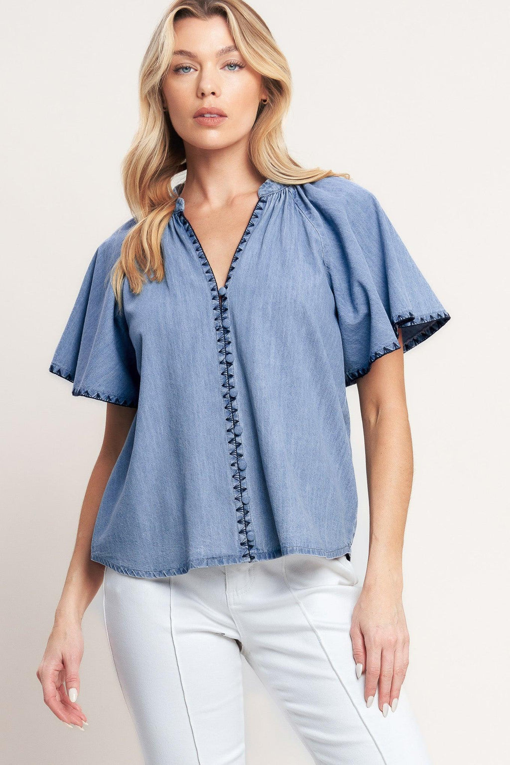 WEEKEND WANDERER WOVEN TOP Flying Tomato