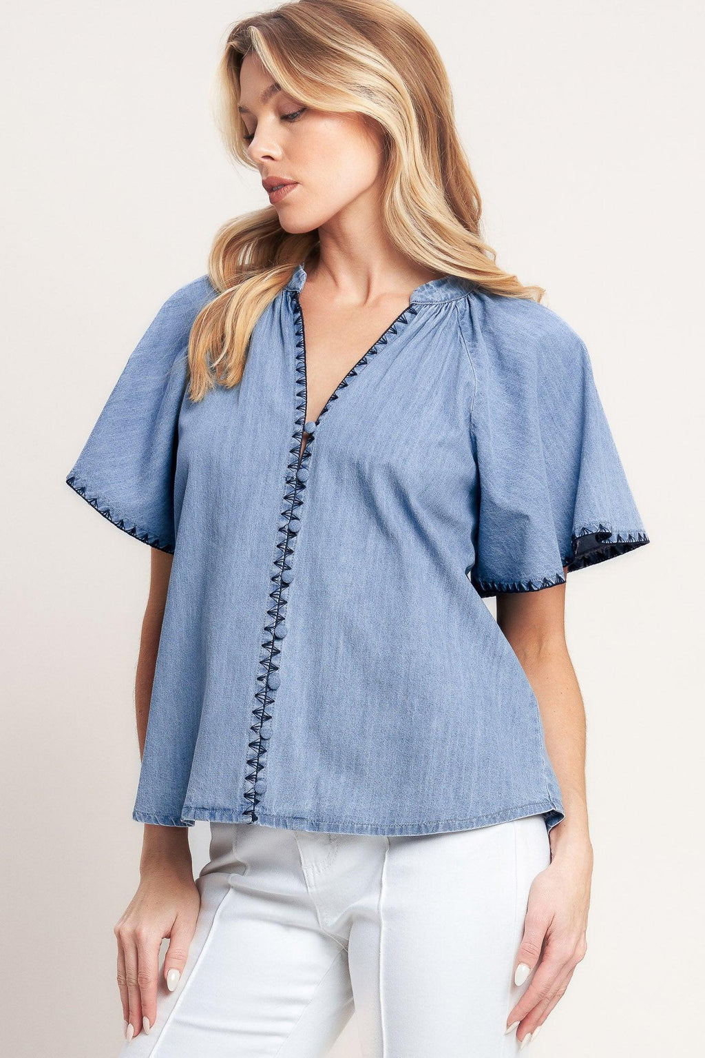 WEEKEND WANDERER WOVEN TOP Flying Tomato