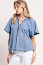 WEEKEND WANDERER WOVEN TOP Flying Tomato