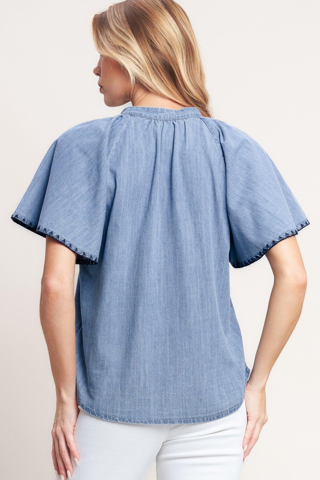 WEEKEND WANDERER WOVEN TOP Flying Tomato