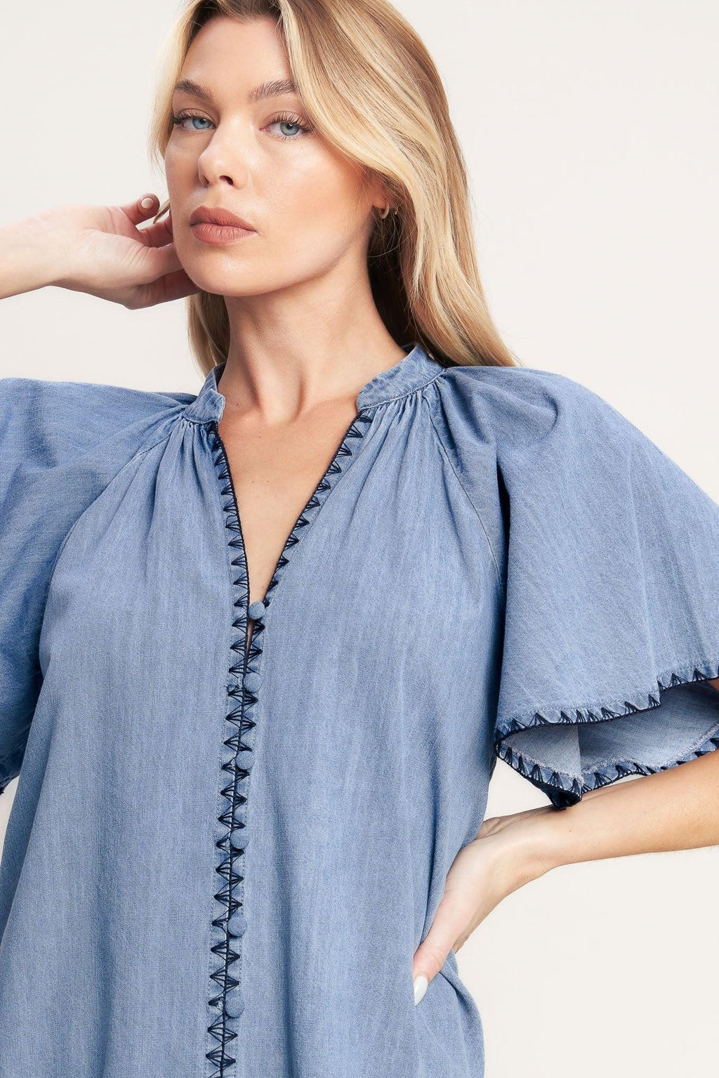 WEEKEND WANDERER WOVEN TOP Flying Tomato