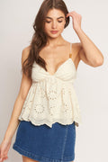 COTTAGE DREAM WOVEN TOP Flying Tomato