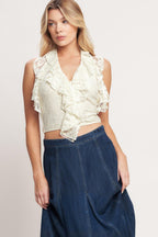 BALLET MUSE WOVEN LACE TOP Flying Tomato