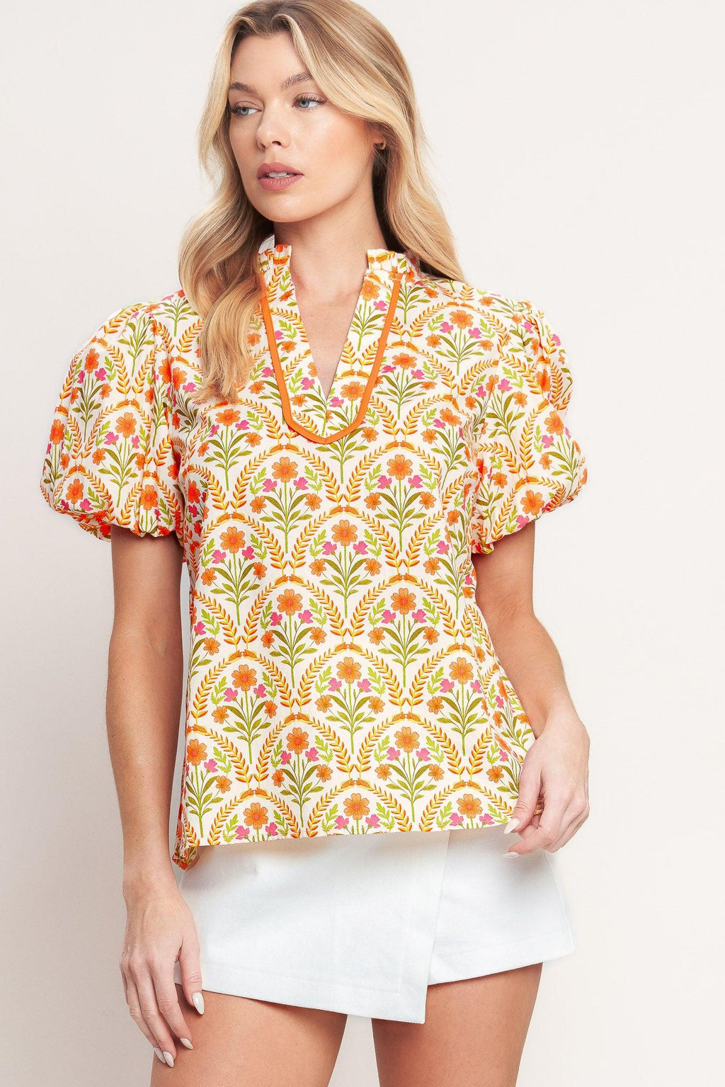 JUST ADD SUNSHINE WOVEN TOP Flying Tomato