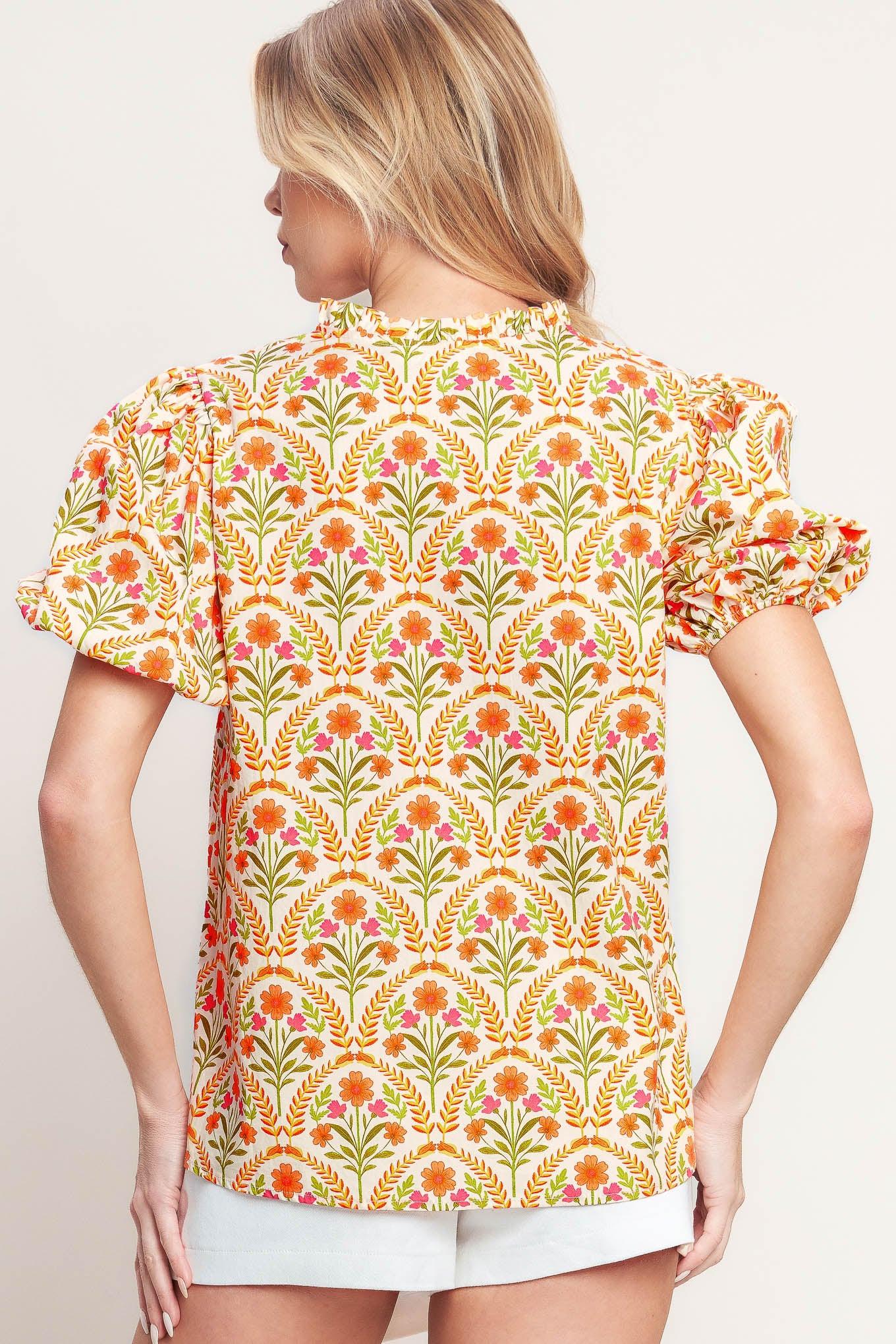 JUST ADD SUNSHINE WOVEN TOP Flying Tomato