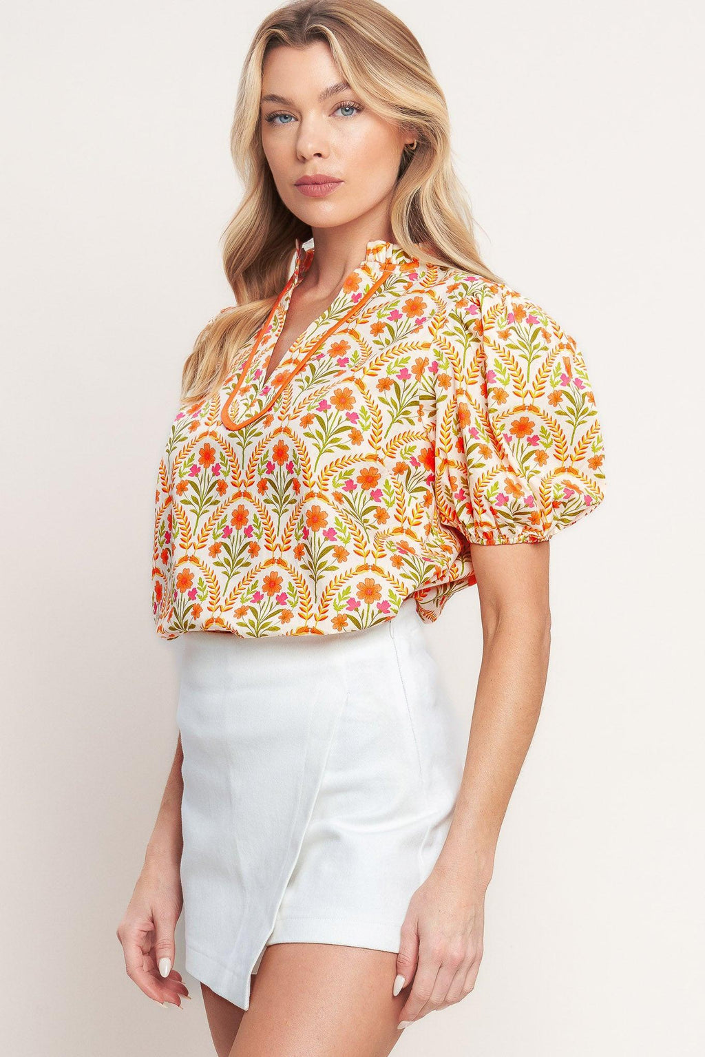 JUST ADD SUNSHINE WOVEN TOP Flying Tomato