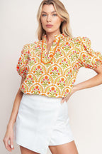 JUST ADD SUNSHINE WOVEN TOP Flying Tomato