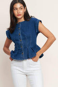 THE ONE YOU KEEP DENIM TOP Flying Tomato