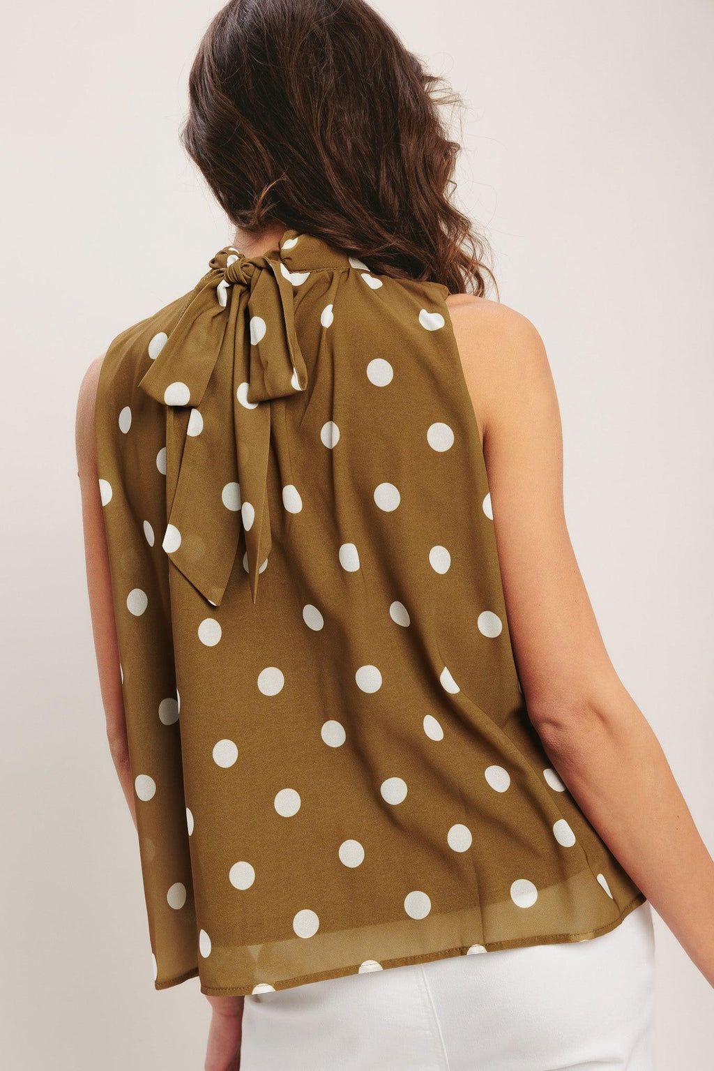 RETRO POP DOT WOVEN TOP Flying Tomato