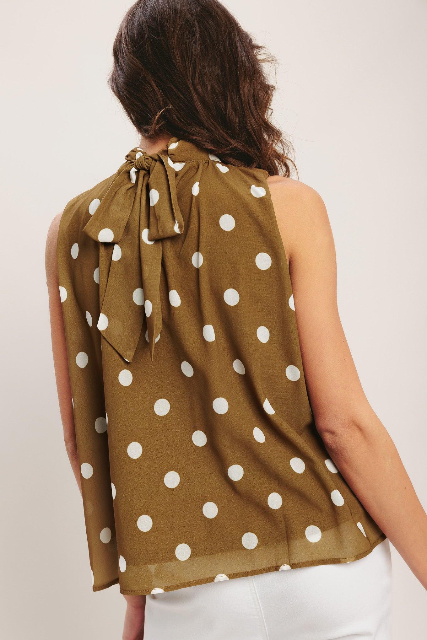 RETRO POP DOT WOVEN TOP Flying Tomato