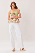 SOFT GARDEN WOVEN TOP Flying Tomato